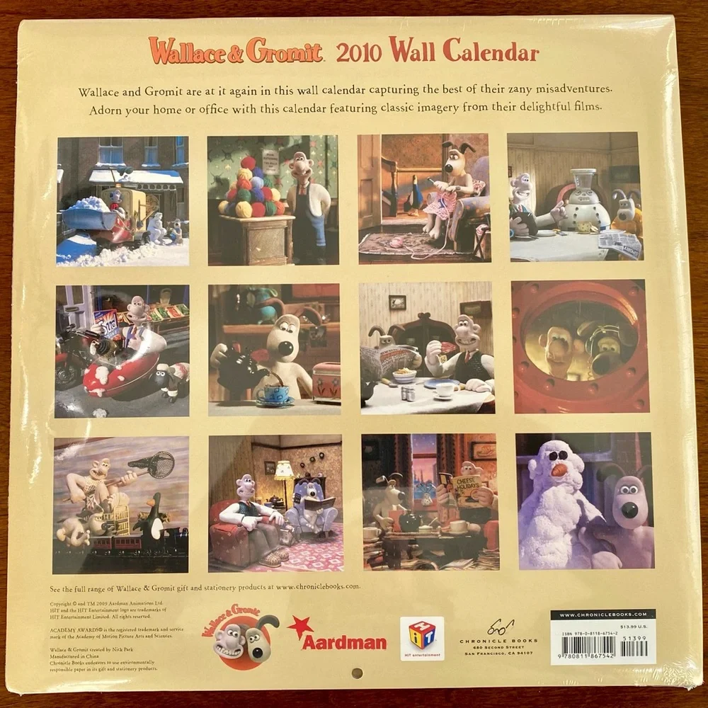 Vintage Wallace and Gromit 2010 Calendar
